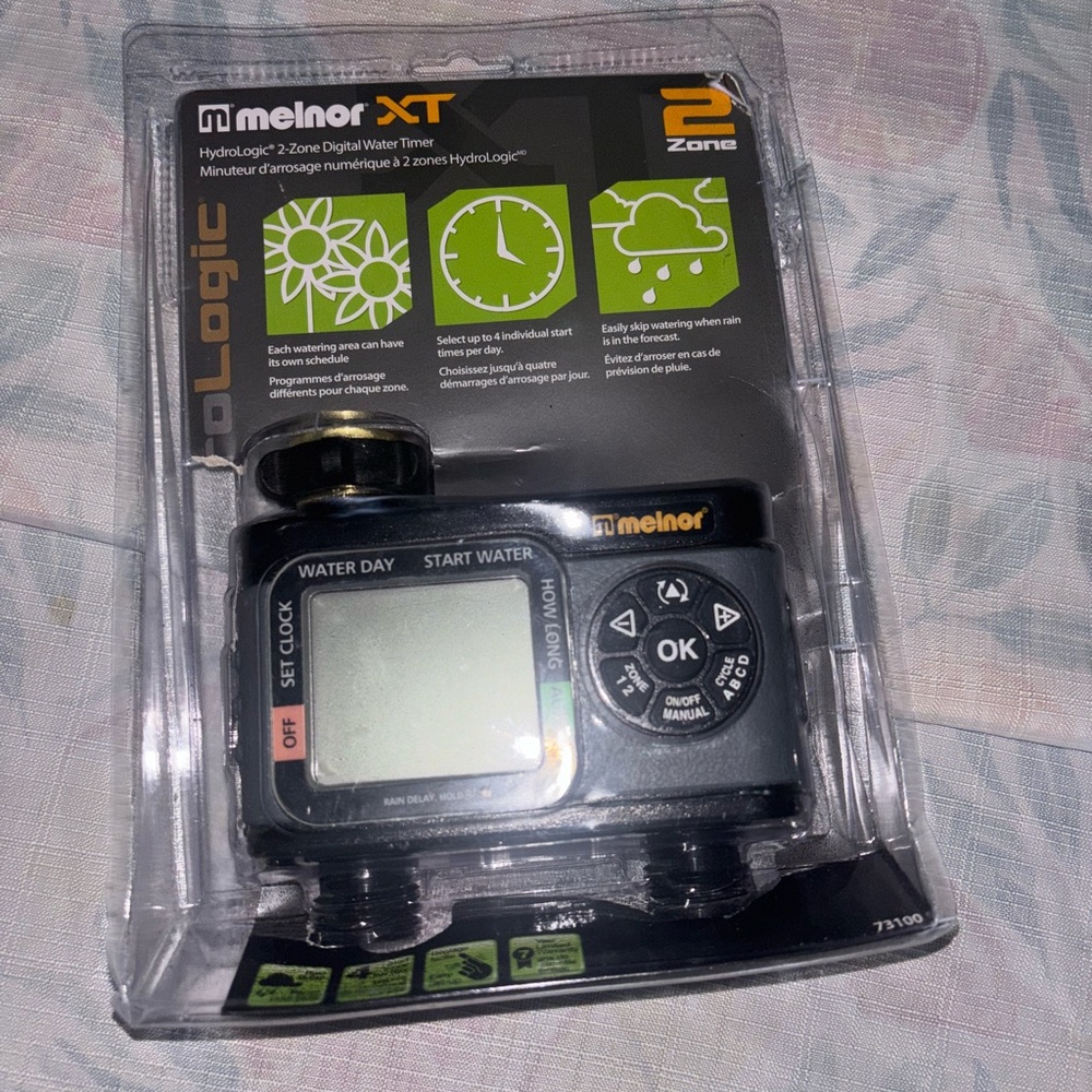 Melnor XT Hydrologic Digital Water Timer 2-Zone #73100